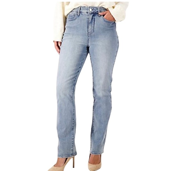 NYDJ Denim - NYDJ Curve Shaper Marilyn Straight Jeans- Thistle Falls NWT SIZE 12